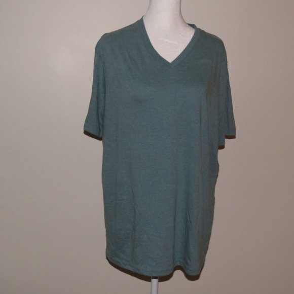 Urban Pipeline Women's Awesomely Soft Ultimate V-Neck Green T-Shirt Size XL - Picture 1 of 5